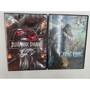 Action Adventure DVD Bundle – Jurassic Park & King Kong – Pre-owned